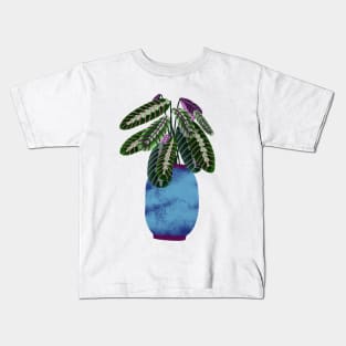 Prayer Plant, Maranta plant illustration Kids T-Shirt